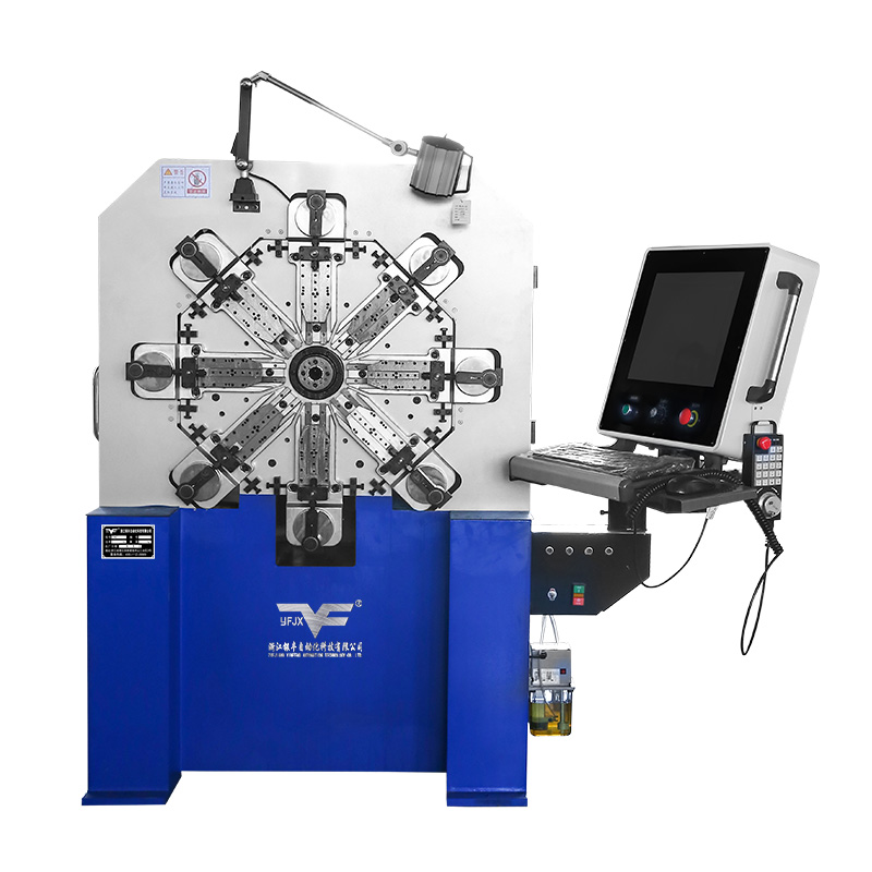 CNC-YF-1225 Máquina formadora de resortes sin levas de 12 ejes